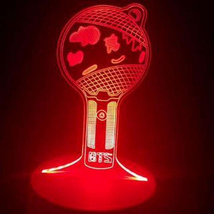 Đèn ngủ lightstick LYS BTS dạng phát sáng để bàn đổi 7 màu