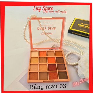 Bảng phấn mắt 16 ô eye shadow daisy dear, đủ 3 bảng màu siêu sang chảnh