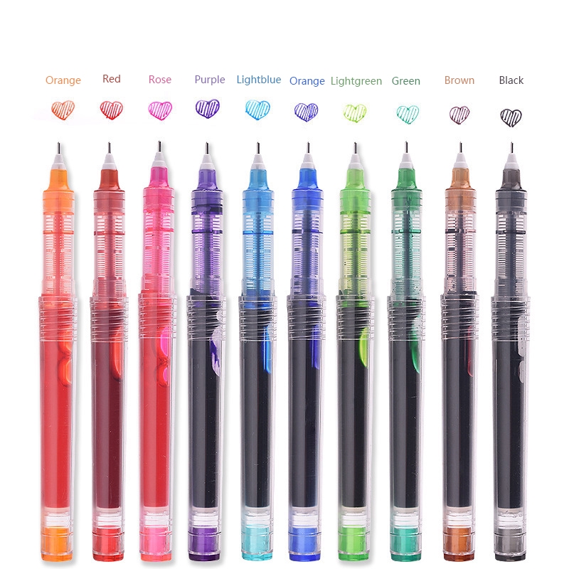 Bút bi 10 màu ngòi 0.5mm