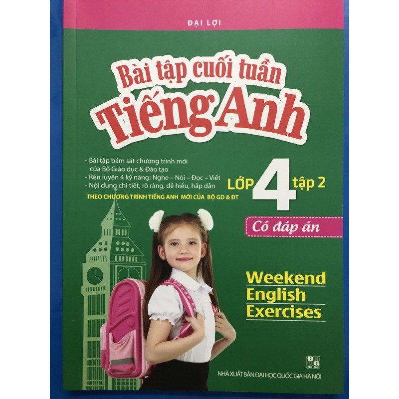 Sách - Bài tập cuối tuần tiếng anh lớp 4 (Combo 2 tập)