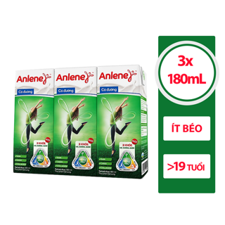 Lốc 3 hộp sữa nước pha sẵn Anlene Movepro 180ml (Có đường)
