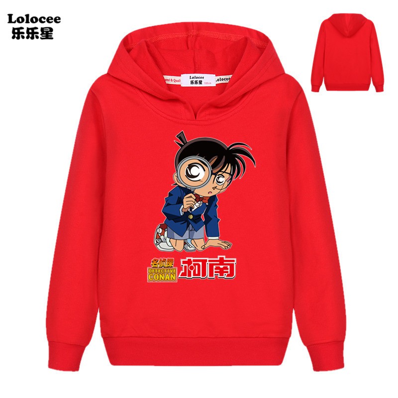 Áo Hoodies Hình Thám Tử Lừng Danh Conan Cho Bé Trai