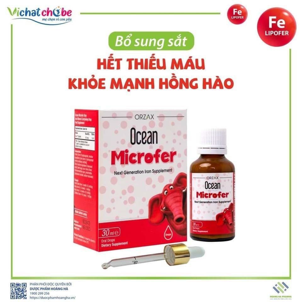 Ocean Microfer 30ml - Giúp bổ sung sắt cho cơ thể, hỗ trợ giúp cải thiện tình trạng thiếu máu