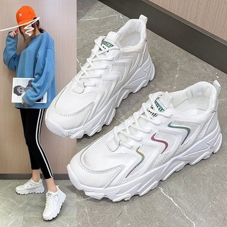 Giày Thể Thao Nữ Đế Cao Da Đẹp, Mới Nhất 2021 BH64