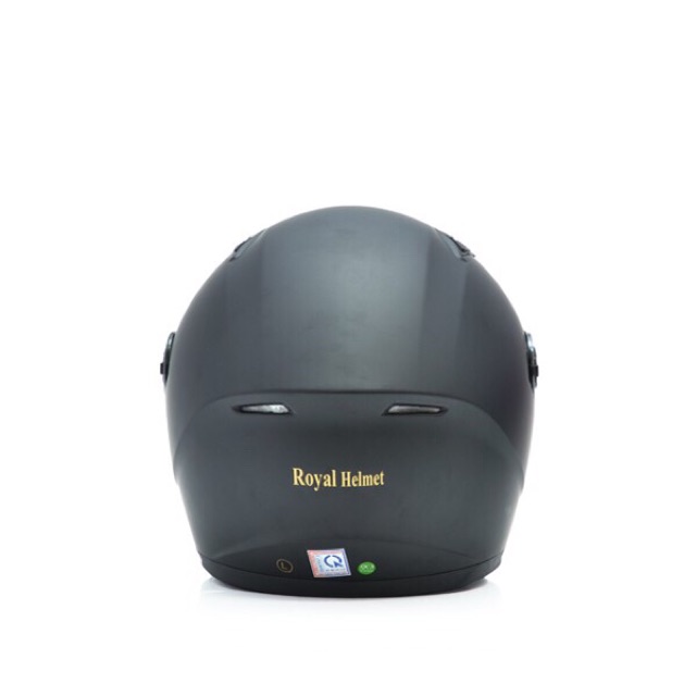 Mũ bảo hiểm fullface royal 136 đen trơn