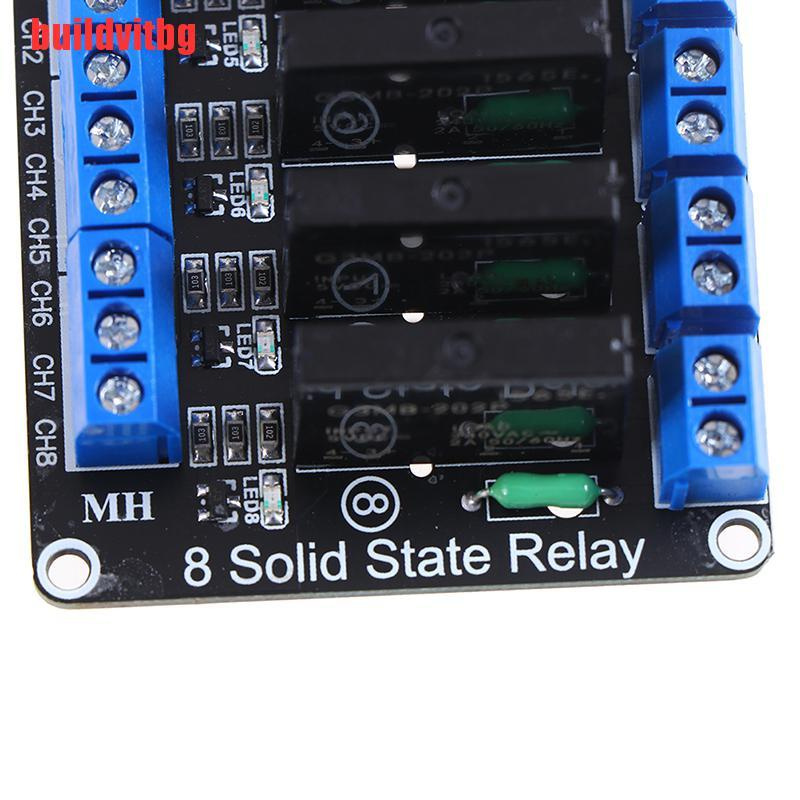 {buildvitbg}5V 1/2/4/8 Channel SSR G3MB-202P low/high level Solid Relay Module For Arduino GVQ