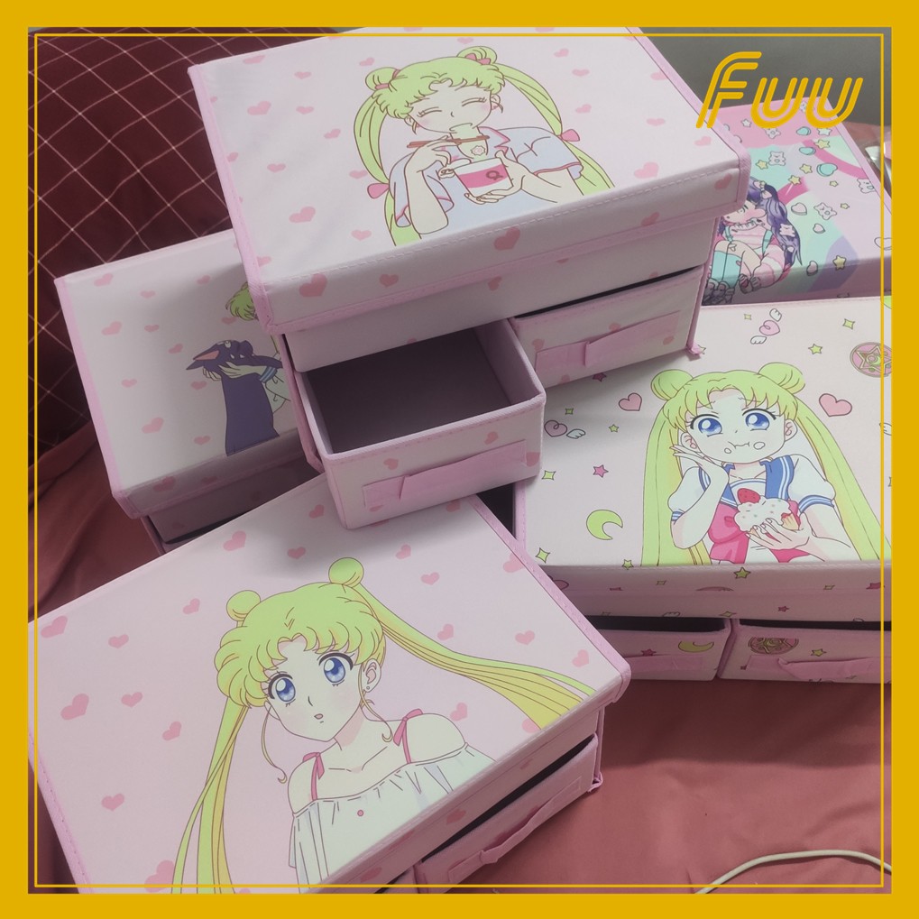 Hộp vải đựng đồ đa năng Sakura Thủ Lĩnh Thẻ Bài (Cardcaptor Sakura), cô bé Fancy mẫu 1