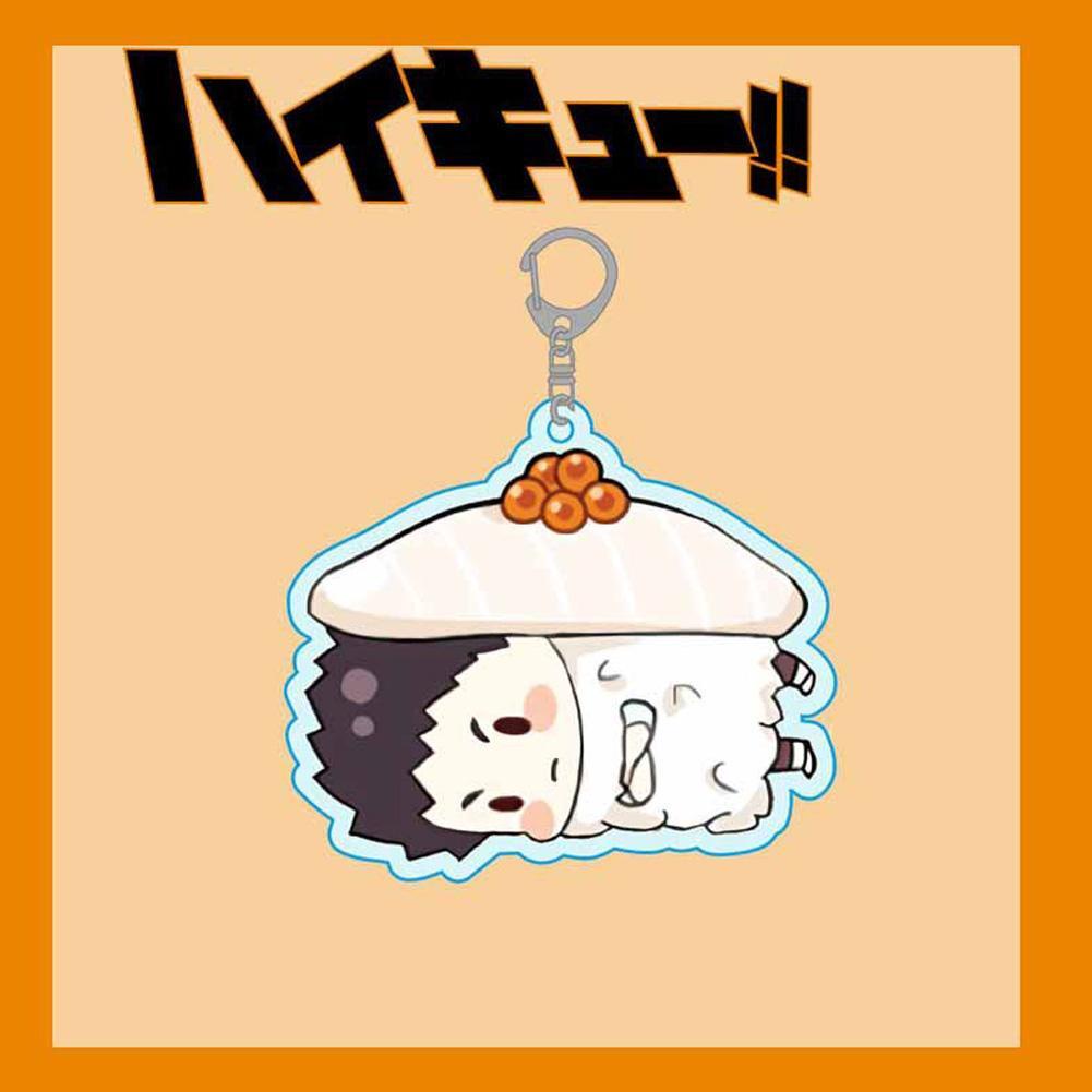 Móc khóa nhựa acrylic hình nhân vật anime Haikyuu đáng yêu V3X9