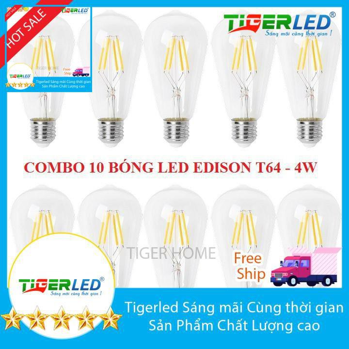 BÓNG EDISON - ST64 - COMBO 10 BÓNG LED EDISON - Đèn Phượng Hoàng - [QND688]