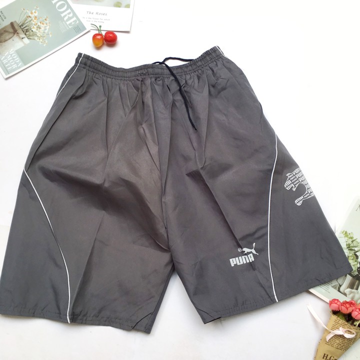 Quần đùi nam Quần sọt nam vải dù màu trơn - FREESIZE từ 58kg-68kg - QDN13 | BigBuy360 - bigbuy360.vn