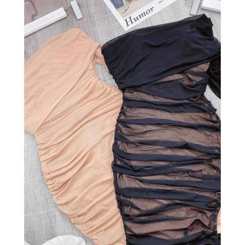 Đầm.maxi.tay.Dài.phối.voan