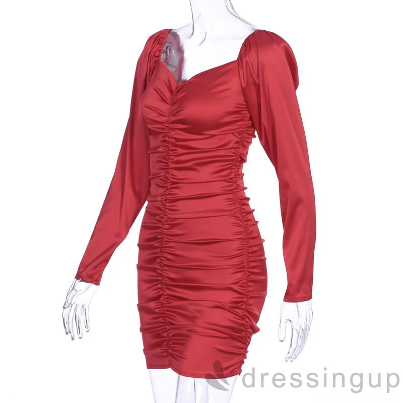 Đầm Body Trễ Vai Tay Dài Thiết Kế Thanh Lịch Cho Nữ | BigBuy360 - bigbuy360.vn