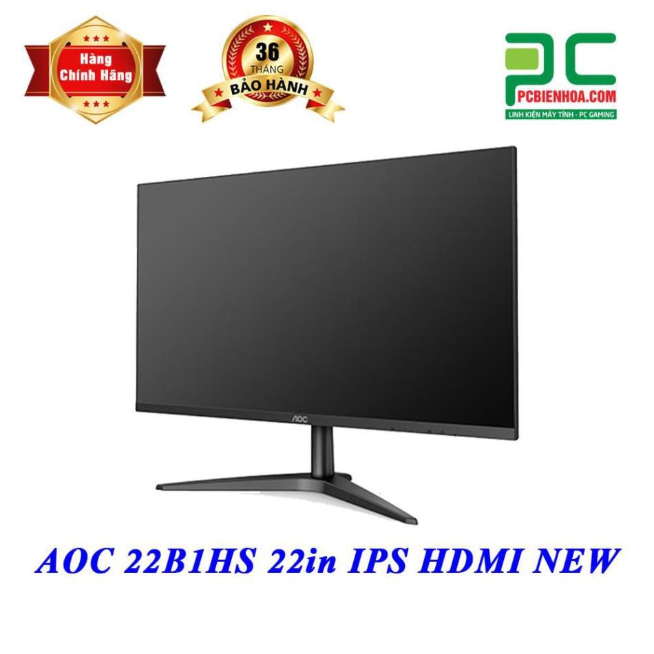 CHÍNH HÃNG Màn hình AOC 22B1HS 22in IPS HDMI NEW TẶNG BÀN DI CHUỘT GAMING | BigBuy360 - bigbuy360.vn
