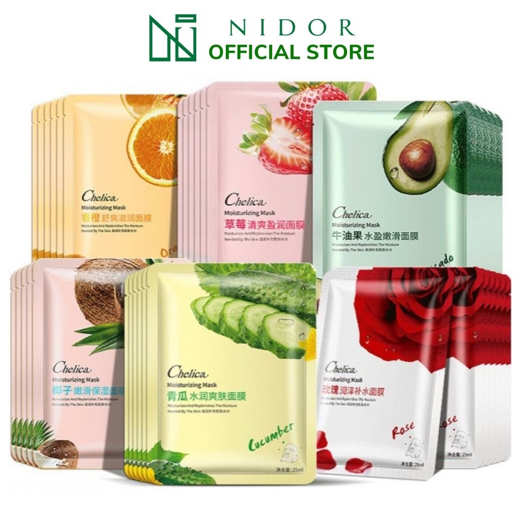 Mặt Nạ Dưỡng Trắng Da, Giữ Ẩm, Mờ Thâm, Chống Lão Hóa - Nội địa Trung