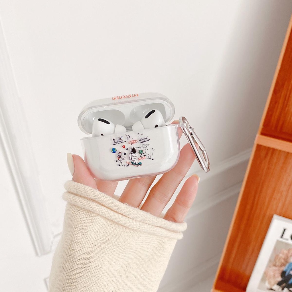 New astronaut capa For AirPods 2/1 Pro Case ins Cute Pendant keyring headphone cases For Air pods 3 Pro silicone Earphone Cover