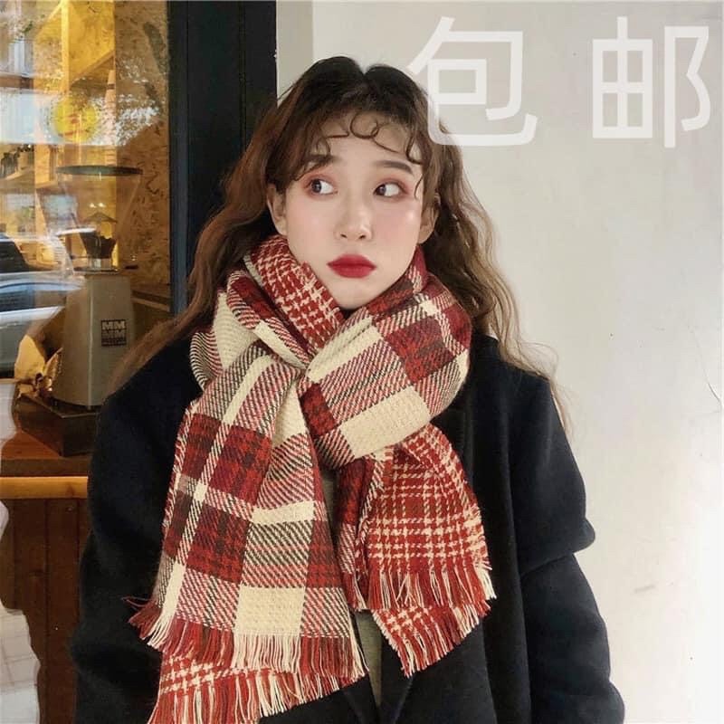 Khăn quàng cổ kẻ 1m9