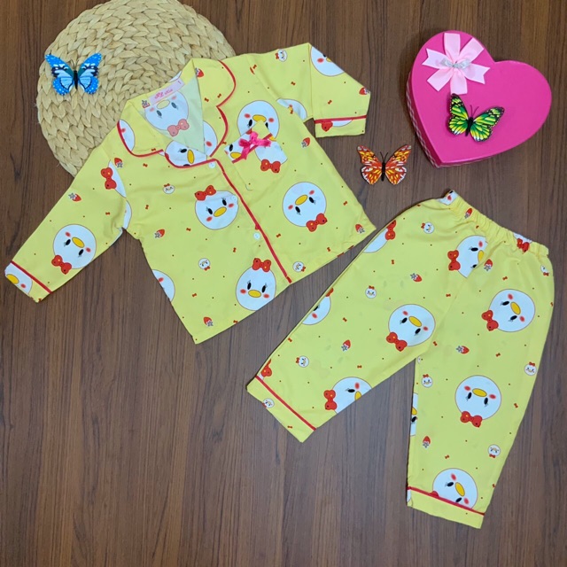 Đồ bộ Pijama Kate thái họa tiết dáng dài cho bé gái (12~32kg) - Hirokids