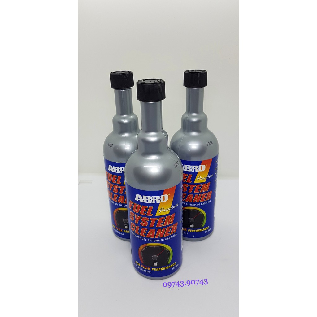 Dung Dịch Súc Béc Nhiên Liệu Xăng ABRO FUEL SYSTEM CLEANER 473ml