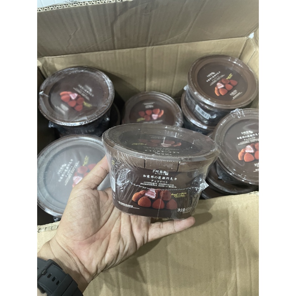 Chocolate Nama công thức Nhật  -  hộp 408g, viên phủ cacao