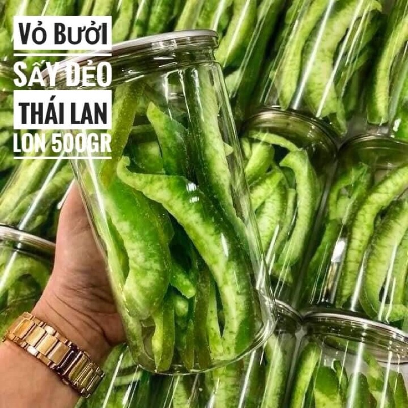 Vỏ bưởi sấy dẻo Thái LanLon 300gr [FREE SHIP] TỪ ĐƠN 50K, [Loại Đặc Biệt] Hàng ngon nhà làm