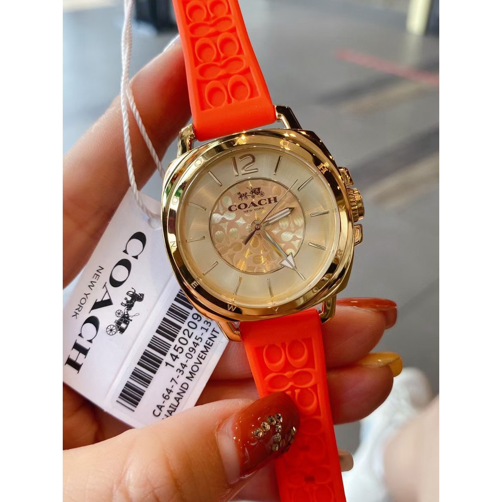 Đồng Hồ Nữ Coach Boyfriend , Dây Silicon , Size 34mm 14502092
