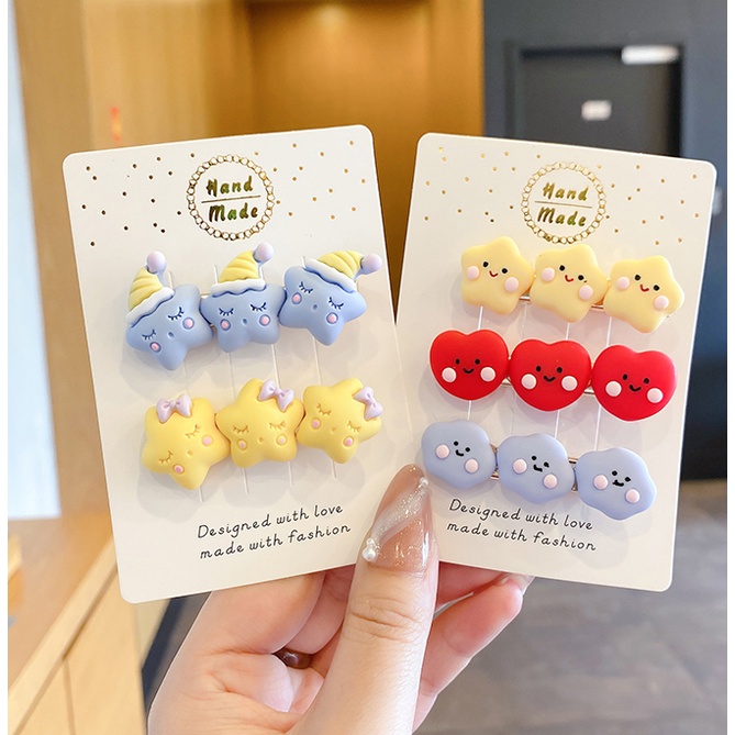 Kẹp tóc phong cách hoạt hình dễ thương dành cho em bé