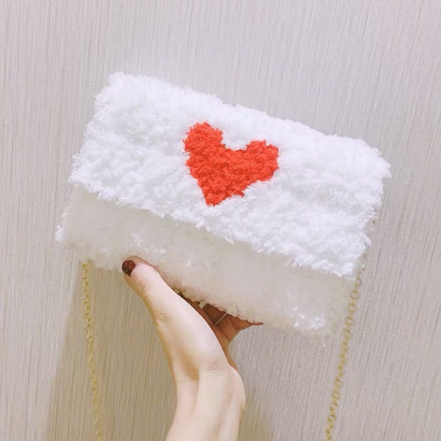 Túi tự đan hình tim