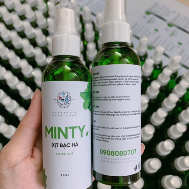 Xịt bạc hà MINTY dưỡng tóc giảm bết