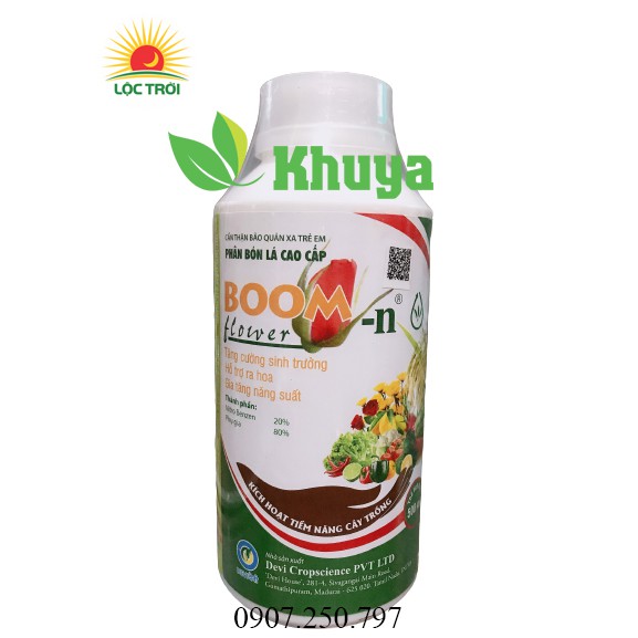 Phân bón lá Boom Flower-n 500ml chính hãng Lộc Trời