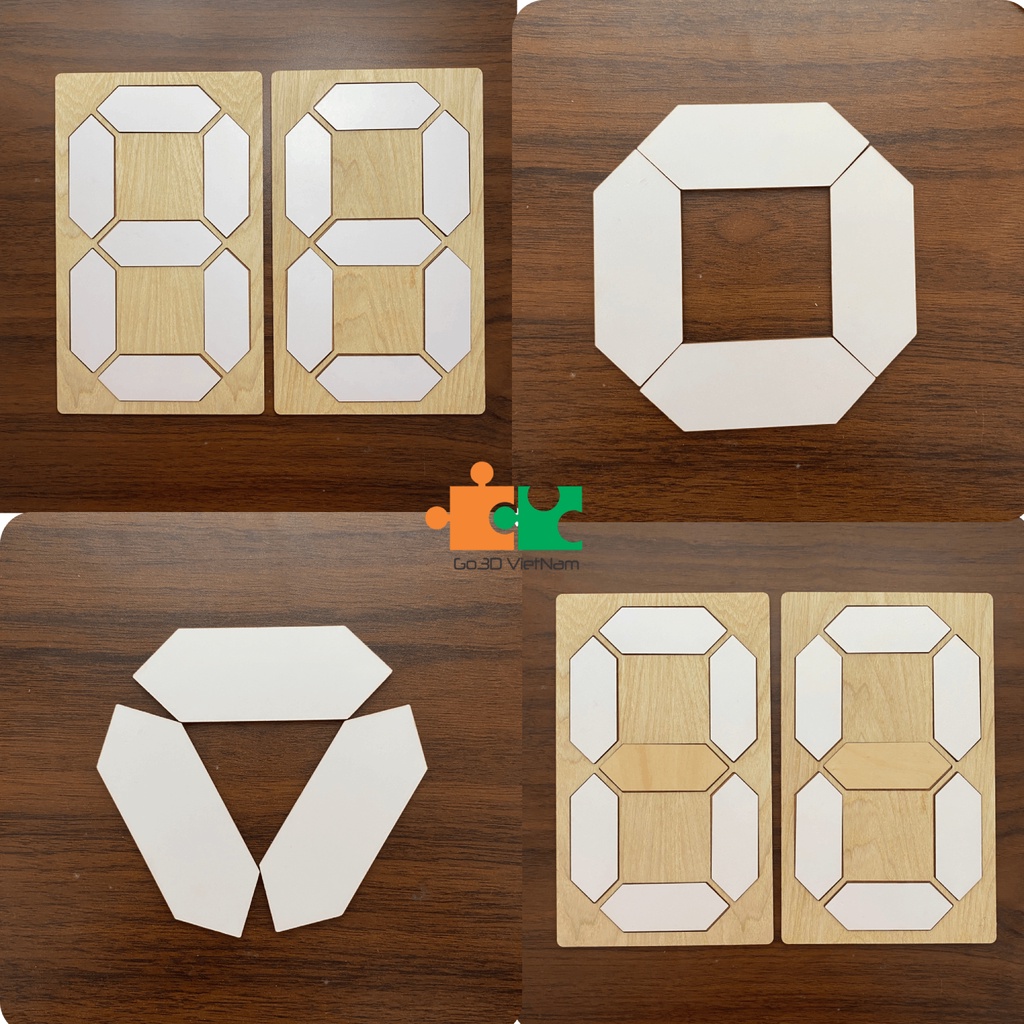 Đồ chơi gỗ bảng ghép số theo số điện tử, học liệu montesseri ghép số từ 0-999