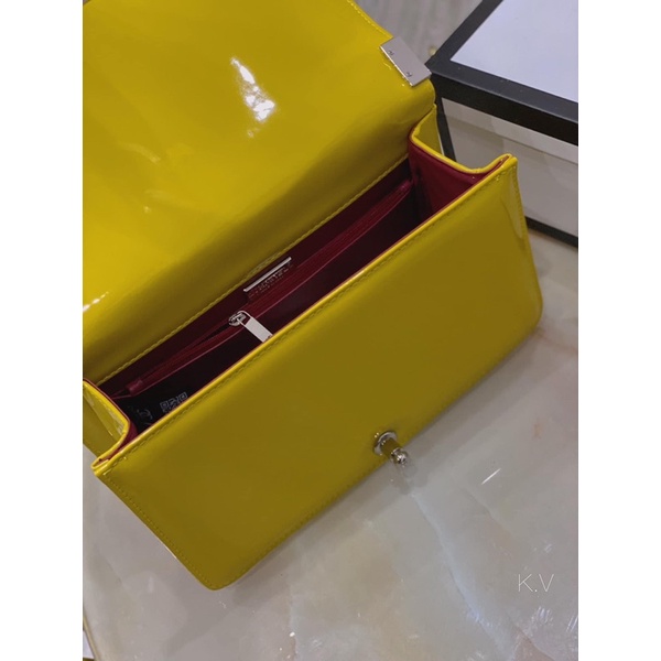 Túi CN da bóng khoá bạc