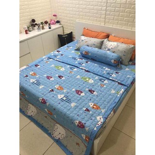 Sét ga gối + chăn hè poly - HÀNG LOẠI 1
