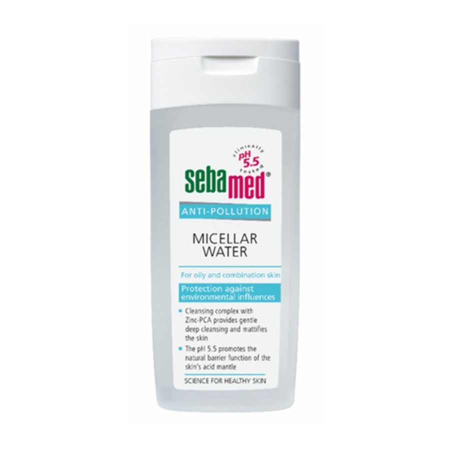 Tẩy trang dành cho da dầu &amp; da hỗn hợp Sebamed Anti-pollution Micellar Water for Oily and Combination Skin 200ml