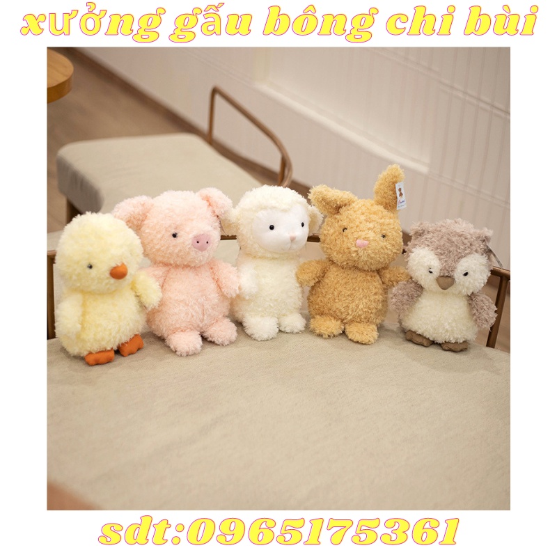 Thú bông lông xoăn