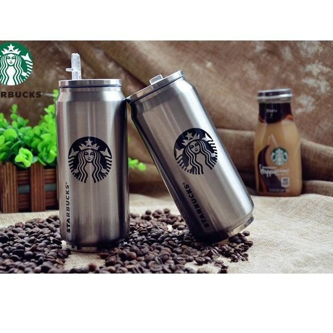 Mới Bình Nước Starbuck 500ml Chất Liệu Thép Không Gỉ Thermos