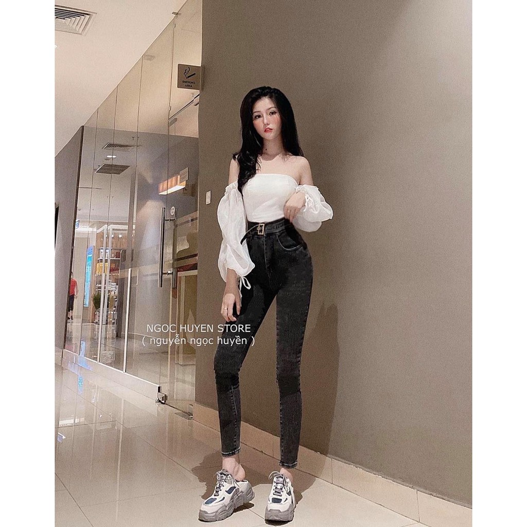 Quần Baggy Jeans Nữ UNISEX Thắt Lưng Siêu Co Dãn Cute Dành Cho Các Bạn Nữ Thời Nay Hot Nhất 1006 Kèm Hình Thật tyty7979