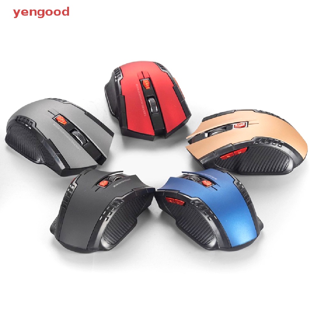 (YGD) Chuột Quang Không Dây 2.4G 6 Nút Bấm 1600DPI
