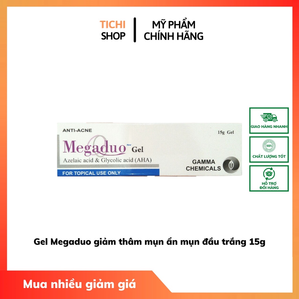 Gel Megaduo giảm thâm mụn ẩn mụn đầu trắng 15g