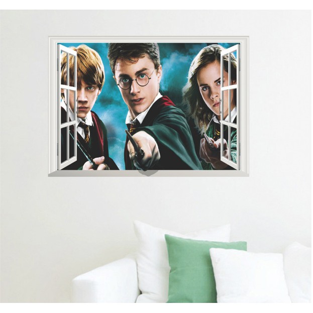 Decal trang trí cửa sổ Harry Potter