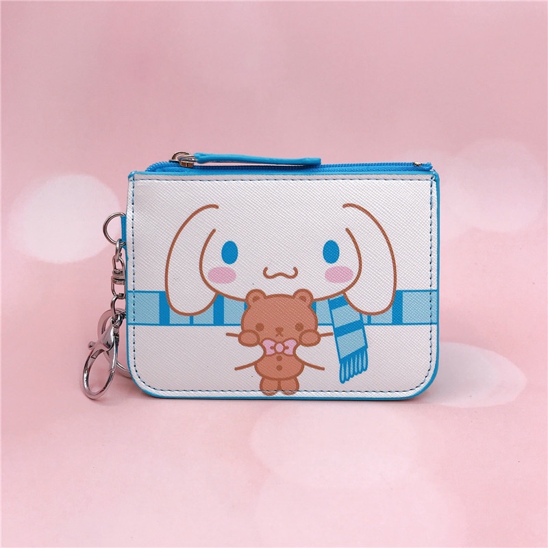 Túi đựng tiền Zipper Cute Cinnamoroll Coin Purse Cartoon Baby Cinnamoroll Giữ thẻ ID Hộp tiền nhỏ Sanrio Ví học sinh Quà tặng Văn phòng phẩm