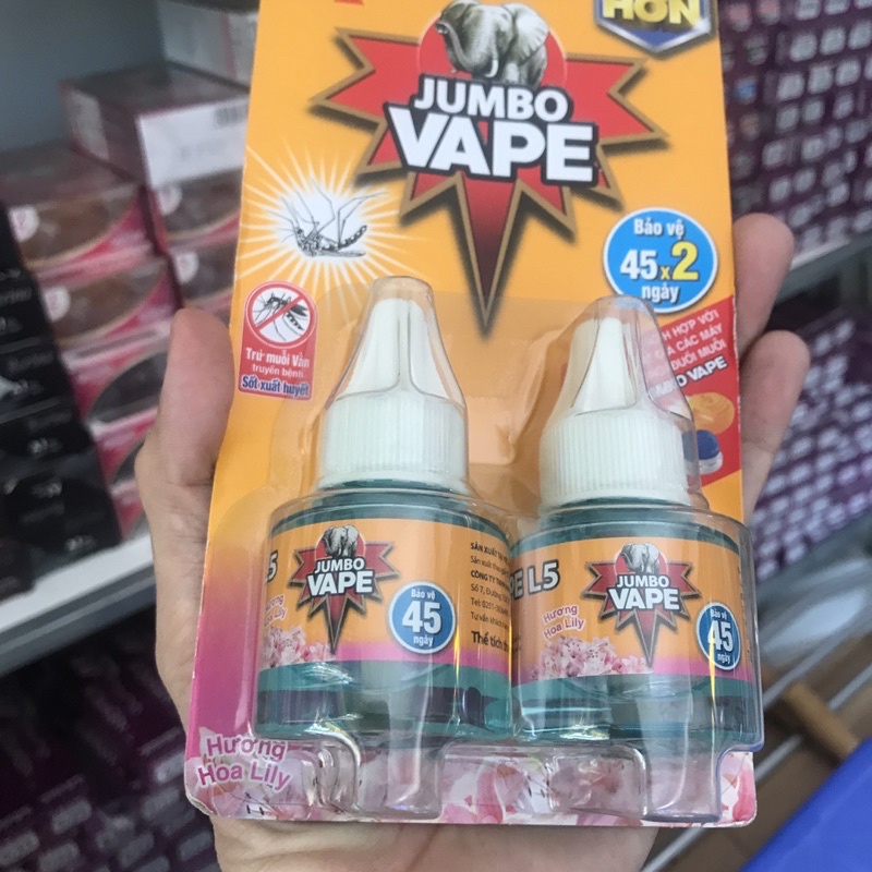 Bộ Tinh Dầu Đuỗi Muỗi Jumbo Hương lyly 68ml