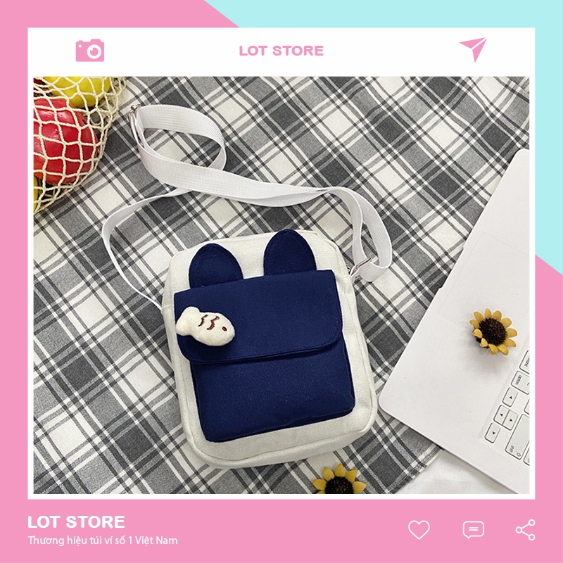 Túi vải canvas giá rẻ thời trang đeo vai đựng đồ LOT STORE  | BigBuy360 - bigbuy360.vn