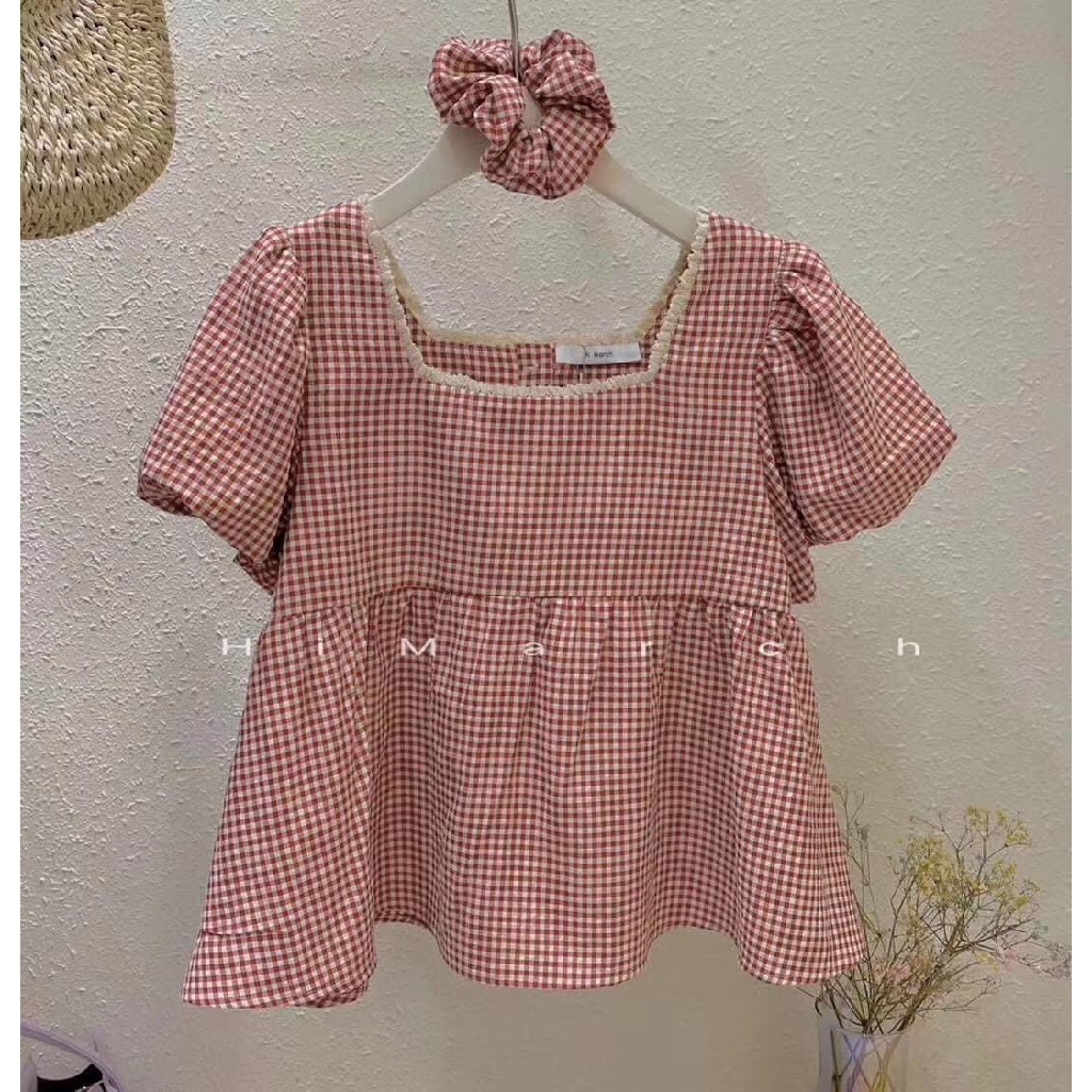 Set Áo babydoll kèm dây buộc tóc