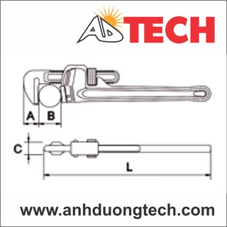 Mỏ lết răng 18 inch Ega Master 61018