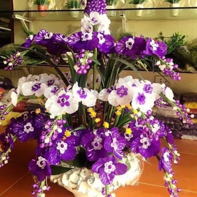 Combo nguyên liệu làm hoa đá như hình