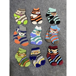 Tất len Kẻ ngang trẻ em size cho bé từ 1 - 3 tuổi
