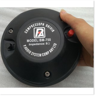 CỦ TREBLE KÈN 750 PAUDIO COIL DẸT 74,5MM CAO CẤP - gồm 1 cái - NẮP NHÔM