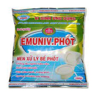 Men vi sinh xử lý bể phốt hầm cầu Emuniv . Phốt 200gram