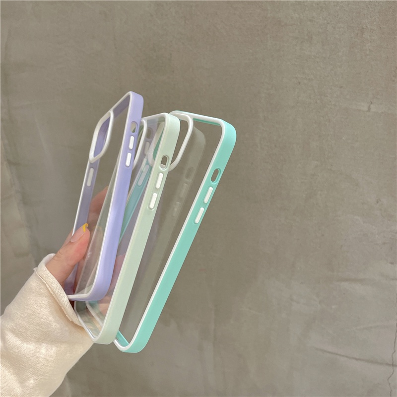 Ốp điện thoại trong suốt chống sốc cho compatible for iPHone  14 13 pro max 13 mini 12 pro max 7 8 Plus X XS XR SE2020