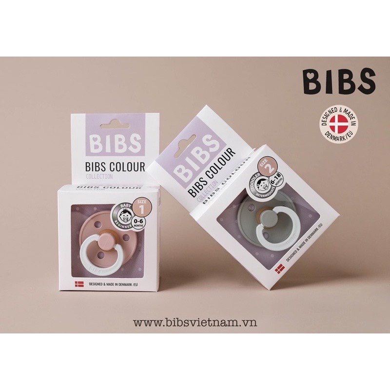 Ti giả cao su tự nhiên Bibs Colour ( kèm nắp trứng